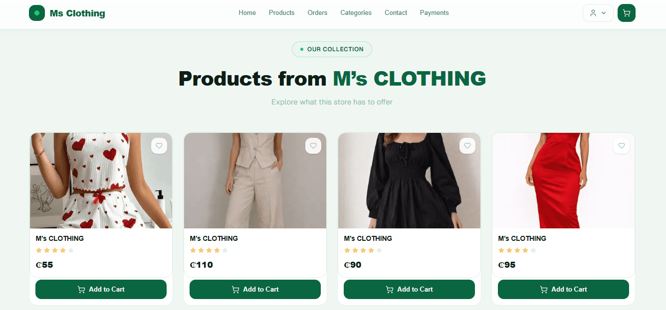 M's Clothing